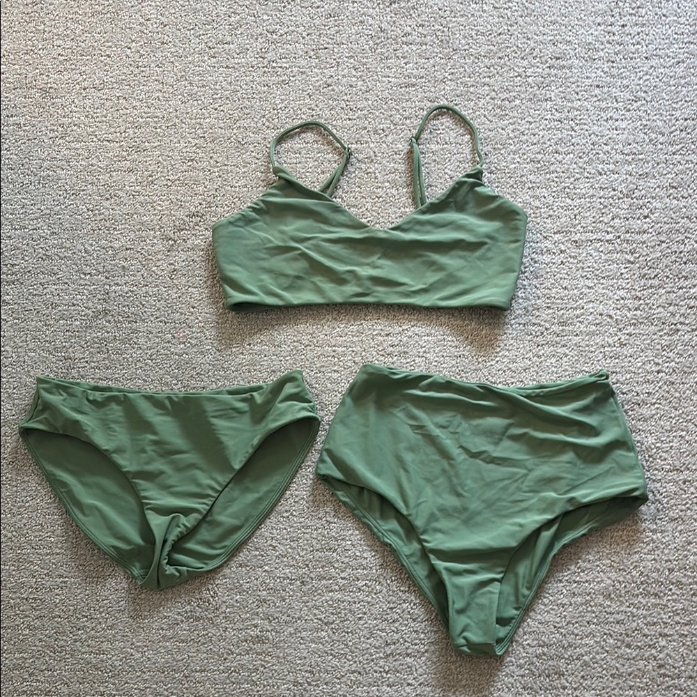 Mikoh Green Bikini Set